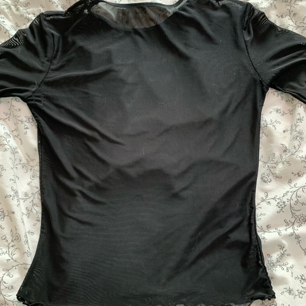 Black sheer top